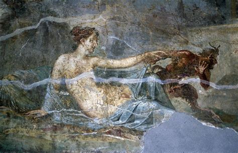 Hermaphroditus and Pan, Fresco | Ancient Roman fresco of Pan… | Flickr