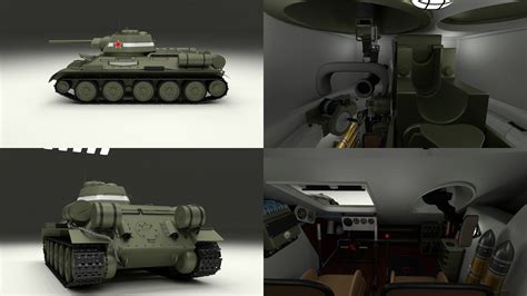 Eastern Front Armor Pack with Interior v1 | Tank, Interior, T 34