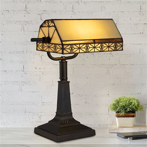 Bankers Lamp – Tiffany Style Table or Desk Light by Lavish Home - Walmart.com
