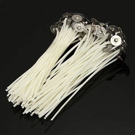 100Pcs Candle Wick Household Handmade DIY White Cotton Wicks Candles Craft Making Accessories ...