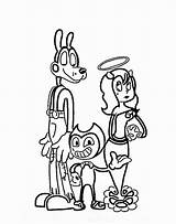 Angel Coloring Pages Alice And The Ink Machine Bendy sketch template