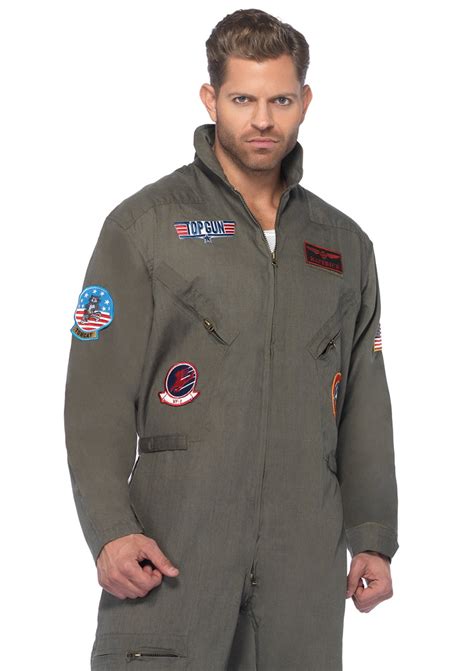 Leg Avenue Men's Top Gun Flight Suit Costume - Walmart.com - Walmart.com