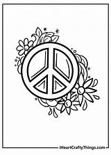 Peace Hand Signs Coloring Pages sketch template