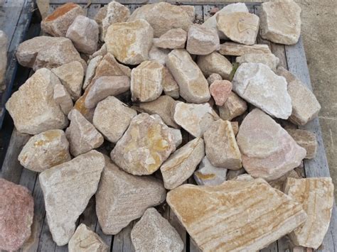 Sandstone Rocks (Man-handable) $88 /pallet | Warner Garden Centre