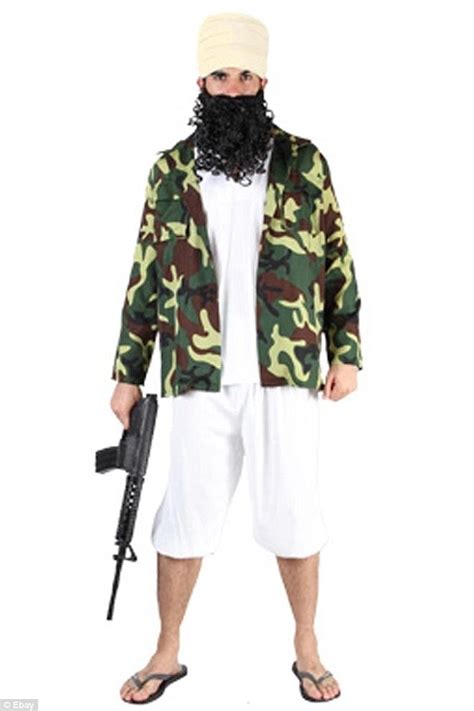 Giant 2 Discounts' ‘Terrorist man’ costume removed after customer backlash | Daily Mail Online