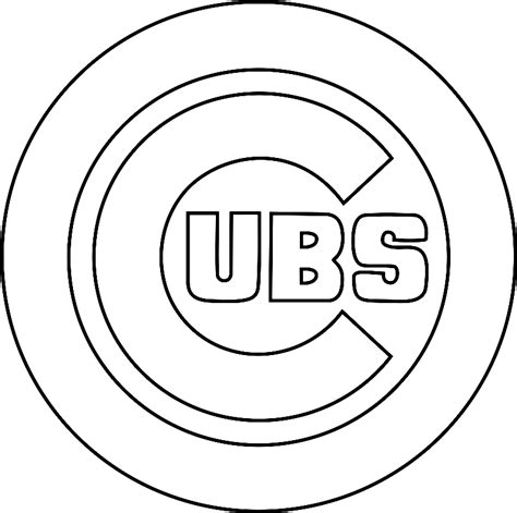 Chicago Cubs Logo Coloring Page - Free Printable Coloring Pages