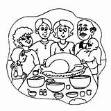 Family Dinner Coloring Pages At GetColoringscom  Free Printable sketch template