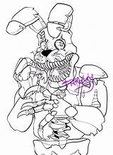 Nightmare Toy Bonnie Coloring Pages sketch template