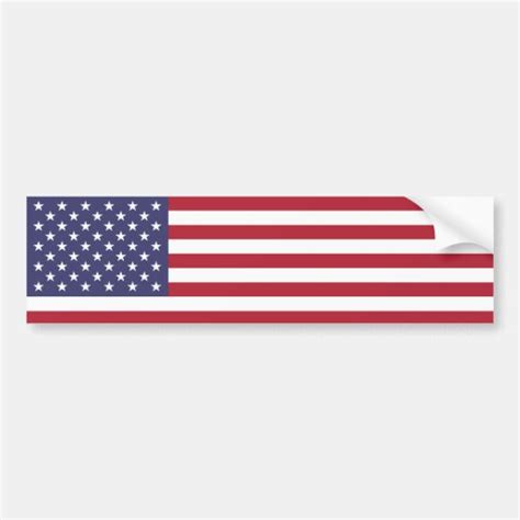 American Flag Bumper Sticker | Zazzle