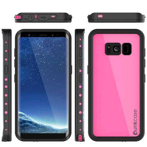 Galaxy S8 Waterproof Case PunkCase StudStar Pink Thin 6.6ft Underwater ...