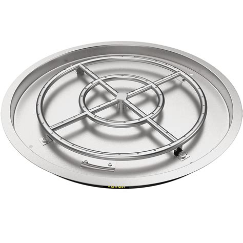 Buy VEVOR Drop in Fire Pit Pan, 31" x 31" Round Fire Pit Burner, Stainless Steel Fire Pan, Fire ...