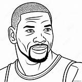 Kevin Durant Coloring Page 21332 16866 sketch template