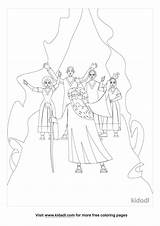 Crossing The Jordan Coloring Pages  Free Bible Kidadl sketch template
