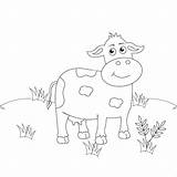 Premium Vector  Farm Animal coloring Page cow Book sketch template