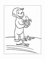 Curious George Coloring Pages – Printable FREE sketch template