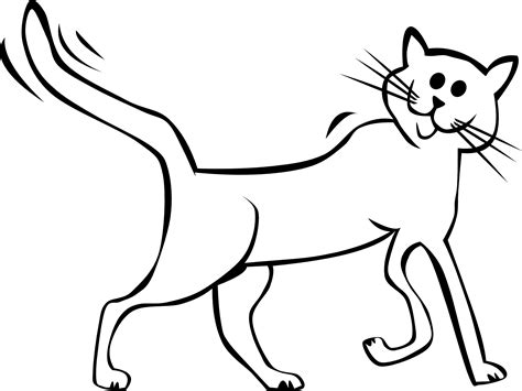 black cat cartoon drawing - Clip Art Library