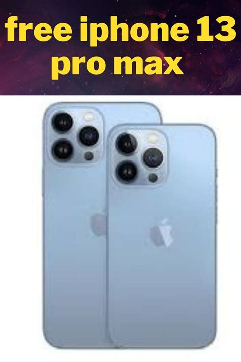 Free iPhone 13 Pro Max Giveaway