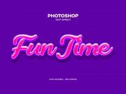Free Fun Time Exposed Style Photoshop Text Effect PSD - PsFiles