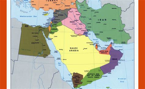 Large Political Map Of North Africa And The Middle East 1990 Vidiani Maps Of All – Otosection
