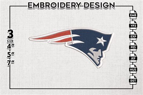 NFL Logo Embroidery Design, New England Patriots NFL Embroidery ...