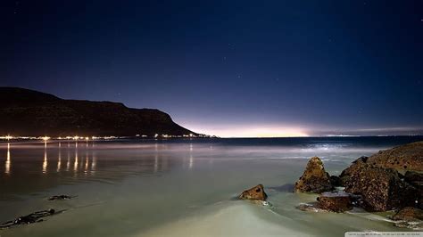 6 Beach View at Night, coastal view HD wallpaper | Pxfuel