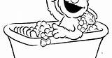 Elmo Bath Were Clean And Fresh Coloring Page  Pages sketch template