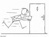 Stickman With Toilet Paper coloring Page sketch template