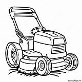 Cartoon Lawn Mower Coloring Page  Pagescom sketch template