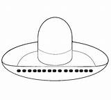 Sombrero Coloring Page sketch template