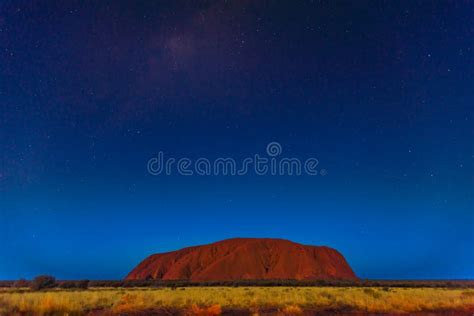 Uluru by night editorial image. Image of black, australia - 144559180