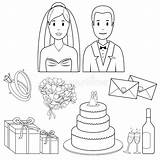 Bride And Groom Coloring Page sketch template