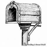 Mailbox Coloring Pages  Free & Printable sketch template