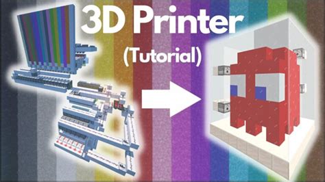 Minecraft: Small 3D Printer (Tutorial) - Free3DFiles.Net