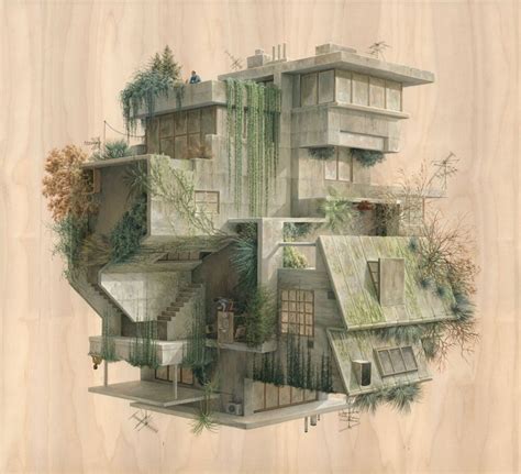 Abstract Architectural Drawings By Cinta Vidal Agulló | FREEYORK