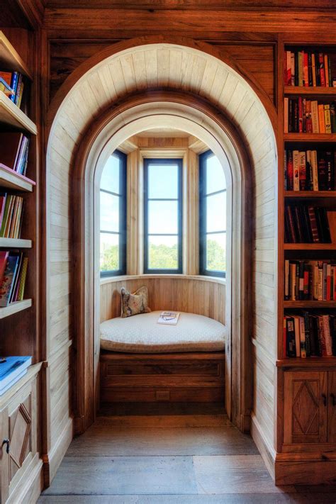 A stunning reading nook in this bright home library #Homedecorbedroom ...