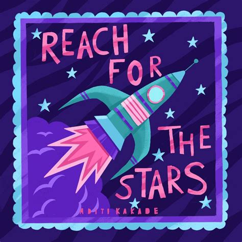 Reach for the stars on Behance | Reaching for the stars, Star illustration, Illustration print