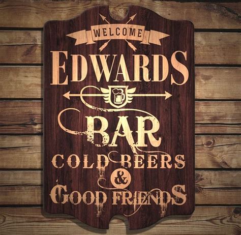 Constructed from a real wood material, this tavern sign makes for a great gift and decor idea ...