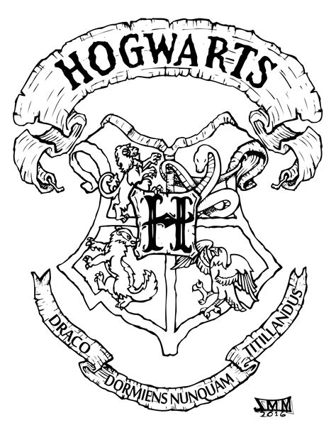 Printable Hogwarts Crest