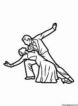 Ballroom Dancing Coloring Pages sketch template