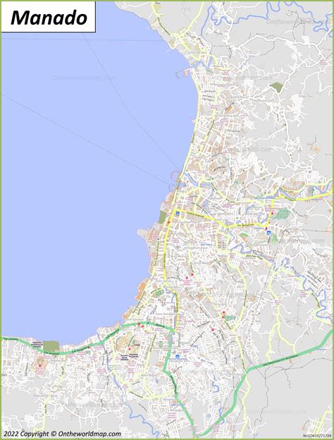 Manado Map | Indonesia | Detailed Maps of Manado