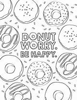 HD Donut Image Coloring Page  Free Printable Pages For Kids sketch template