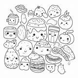 Printable Cute Food Coloring Pages Pdf  Free Sheet Printables sketch template