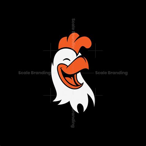 Happy Chicken Mascot Logo