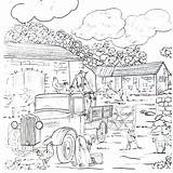 Adult Country Scene Coloring Pages sketch template