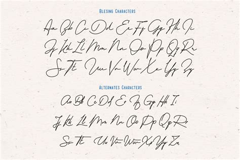 Blesing signature style (13522) | Script | Font Bundles