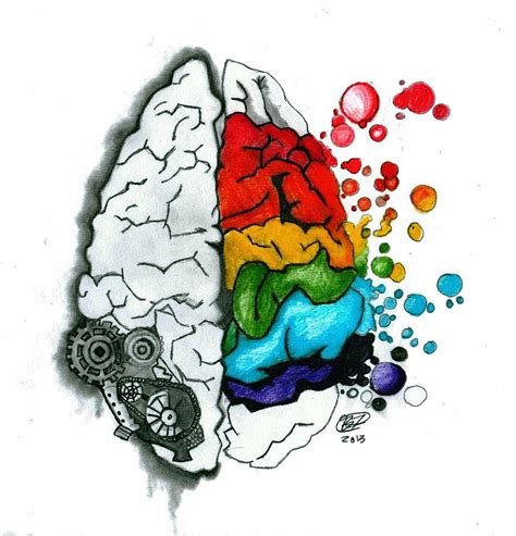Creative Brain Drawing by Becca Fieken