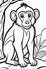 10 Baboon Coloring Pages For Kids  ShadeMaze sketch template
