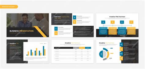 Premium PSD | Corporate business overview presentation template design