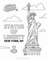 Statue Of Liberty Coloring Page Printable sketch template