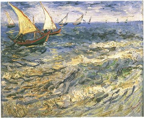 Seascape at Saintes-Maries by Vincent Van Gogh - 480